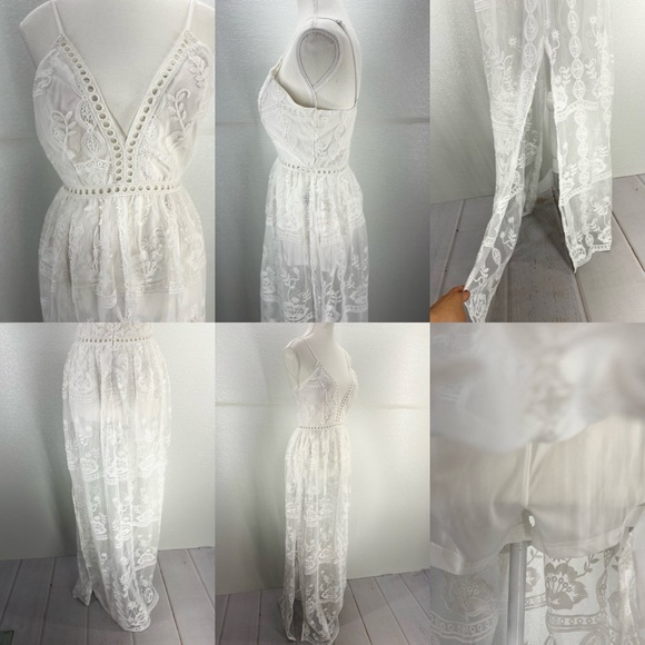 NWOT LACED CROCHET DRESS SIZE SMALL - Picture 14 of 17